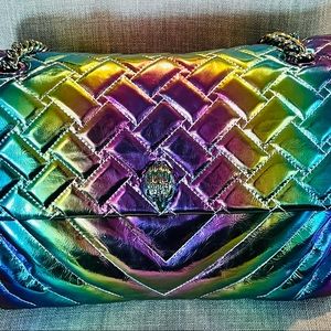 Summers IT bag from Kurt Geiger - Kensington XXL Metallic Leather Shoulder Bag